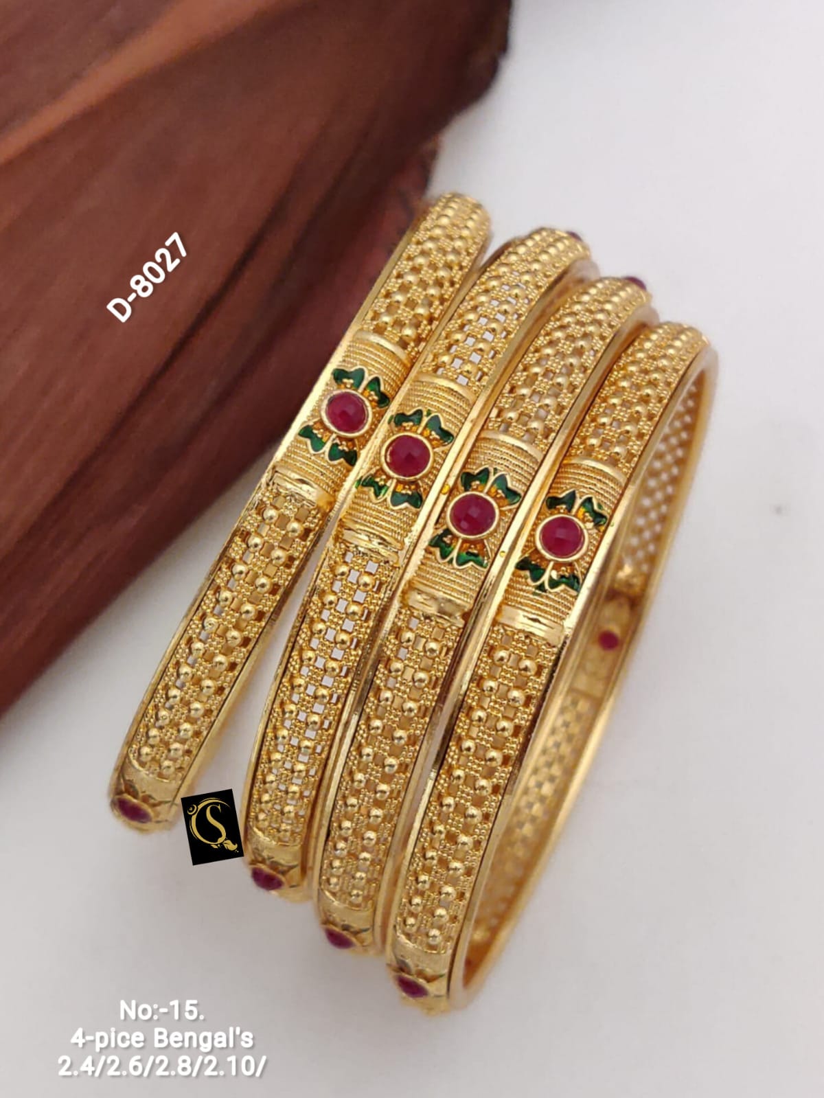 Designer Micro Gold Plating 4 Pice Bangles Suppliers in Mumbai
